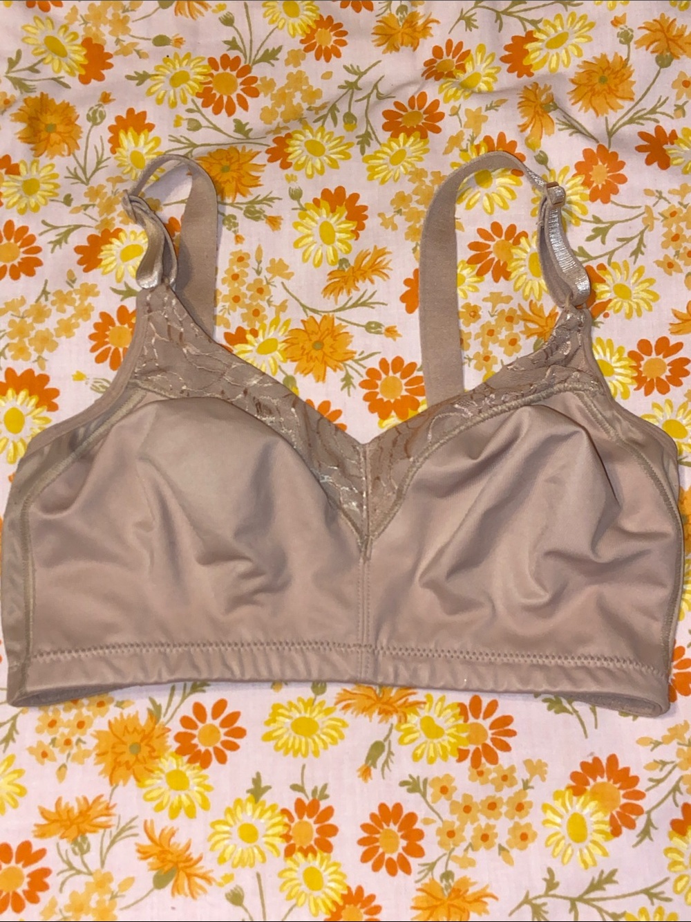 BALI TAN WIRE FREE BRA Unlined Comfortable 36DD